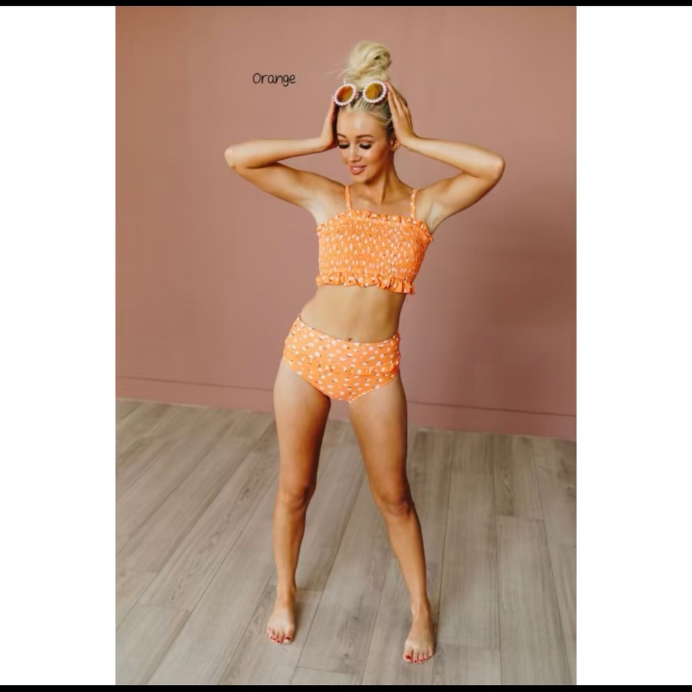 New Sunset 2 PC Swimsuit - XL Orange New in original package - Picture 4 of 4
